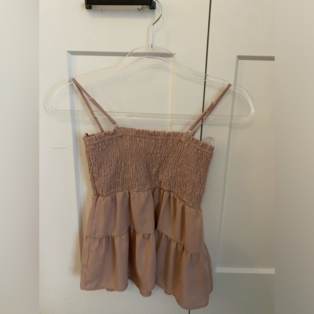 Paper crane flowy floral top